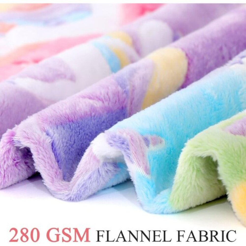 New Soft Glow in The Dark Unicorn Blanket for Girls or Birthday Gift, 50x60In - Picture 8 of 12